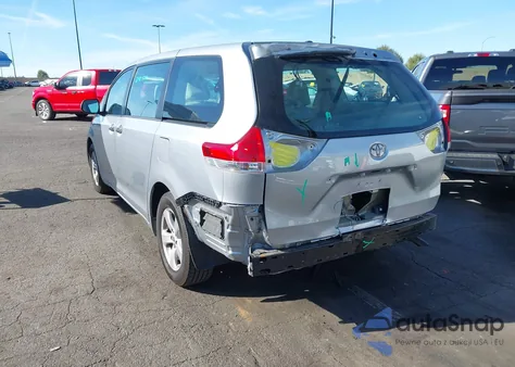 2014 Toyota Sienna L V6 7 Passenger from USA, damaged, VIN 5TDZK3DC9ES465663